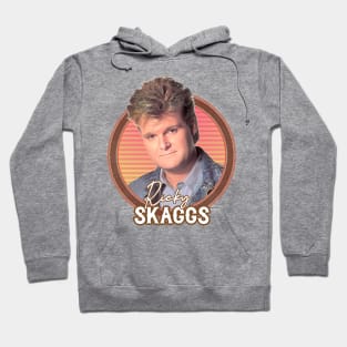 Ricky Skaggs \ Retro Style Fan Design Hoodie